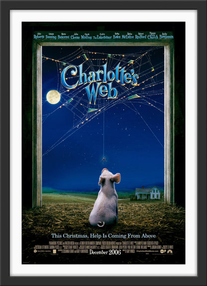 An original movie poster for the film Charlotte's Web