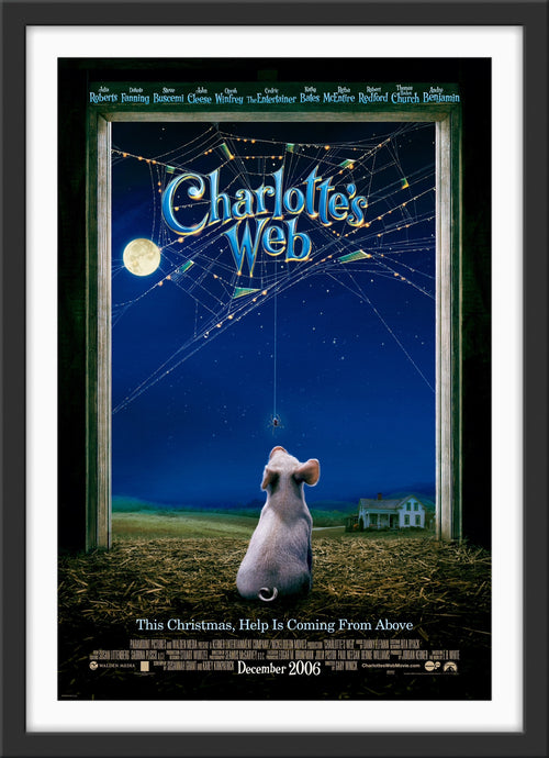 An original movie poster for the film Charlotte's Web