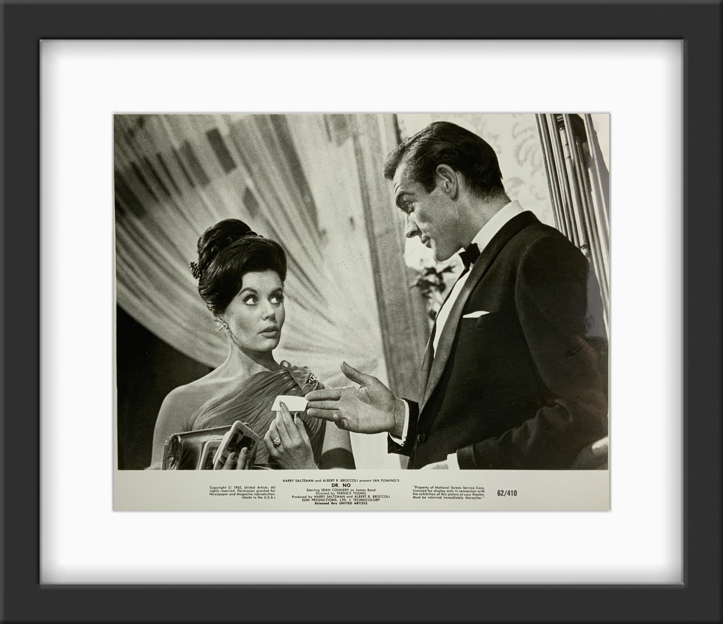 An original movie still for the James Bond film Dr No