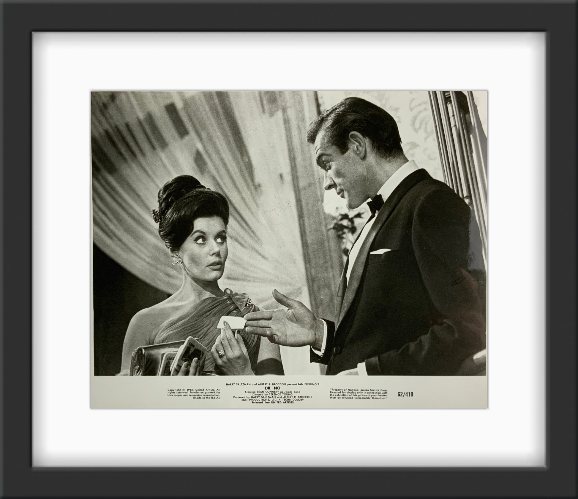 An original movie still for the James Bond film Dr No
