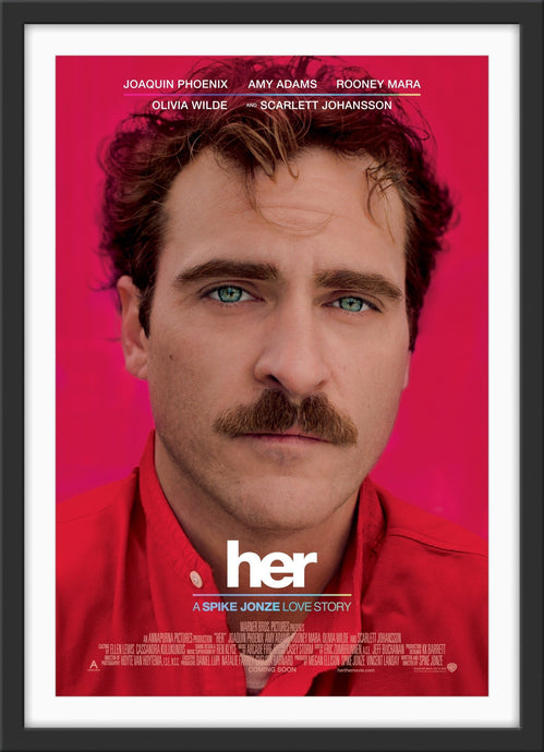 An original movie poster for the Spike Jonze film Her