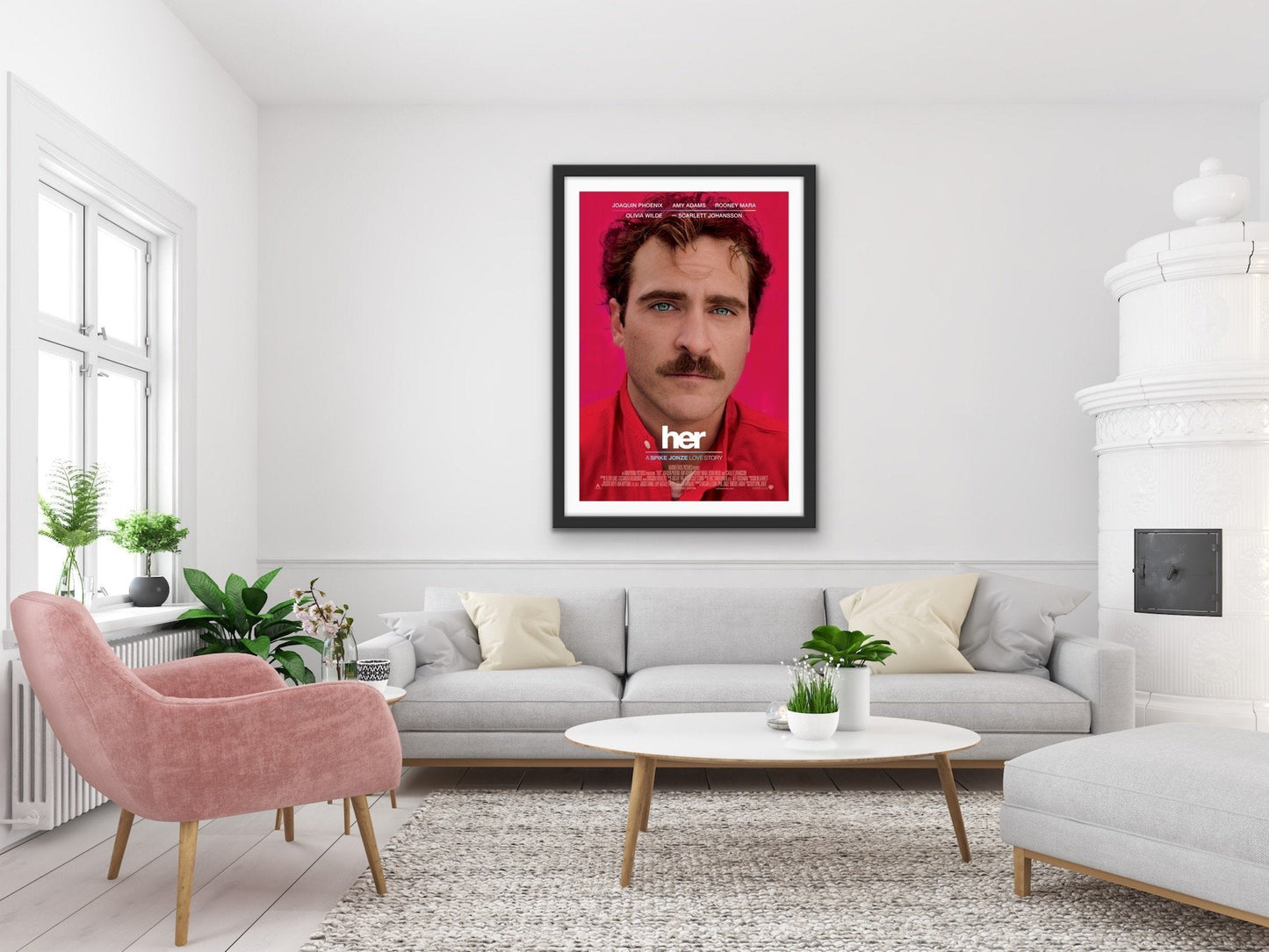 An original movie poster for the Spike Jonze film Her