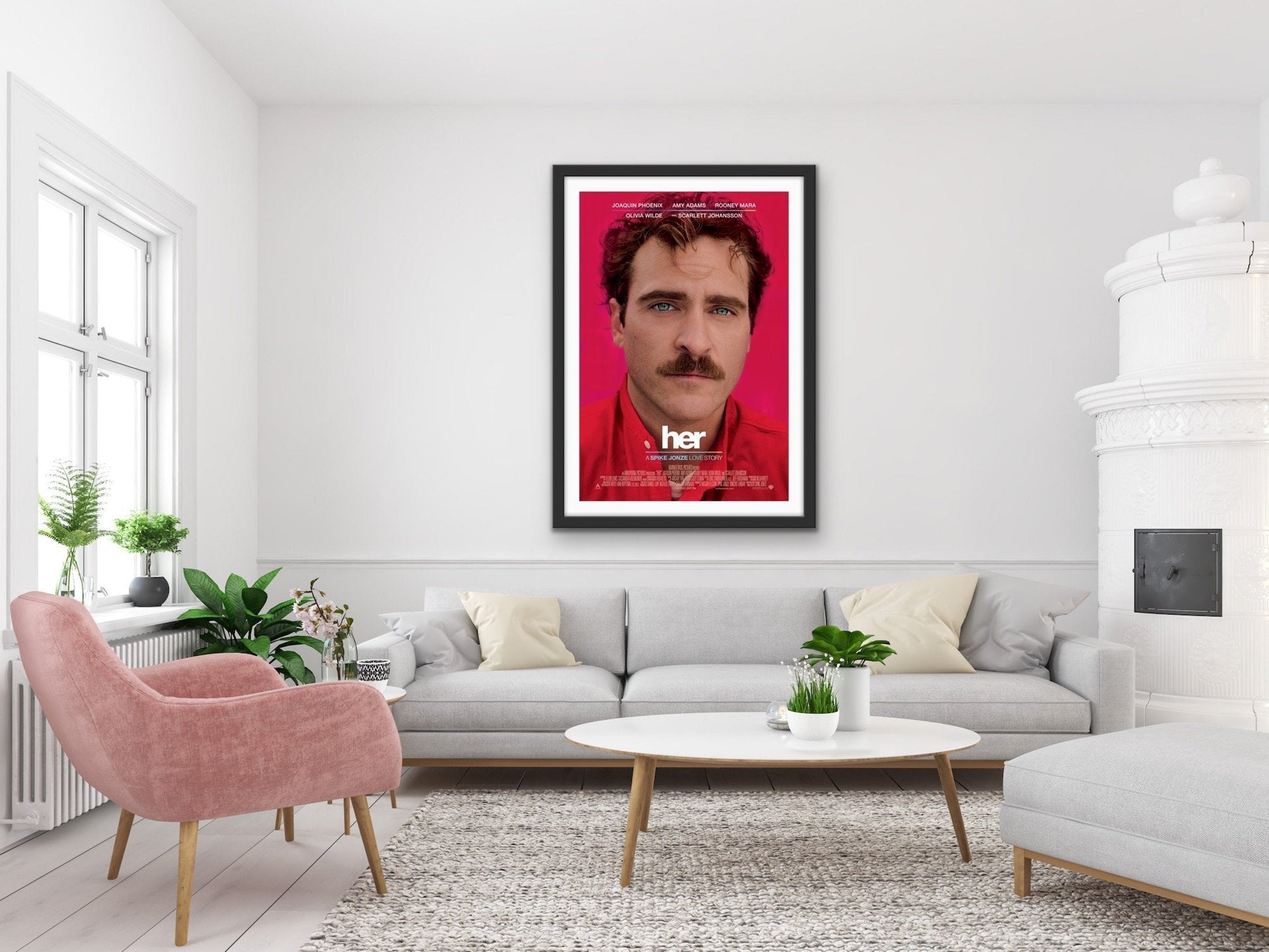 An original movie poster for the Spike Jonze film Her