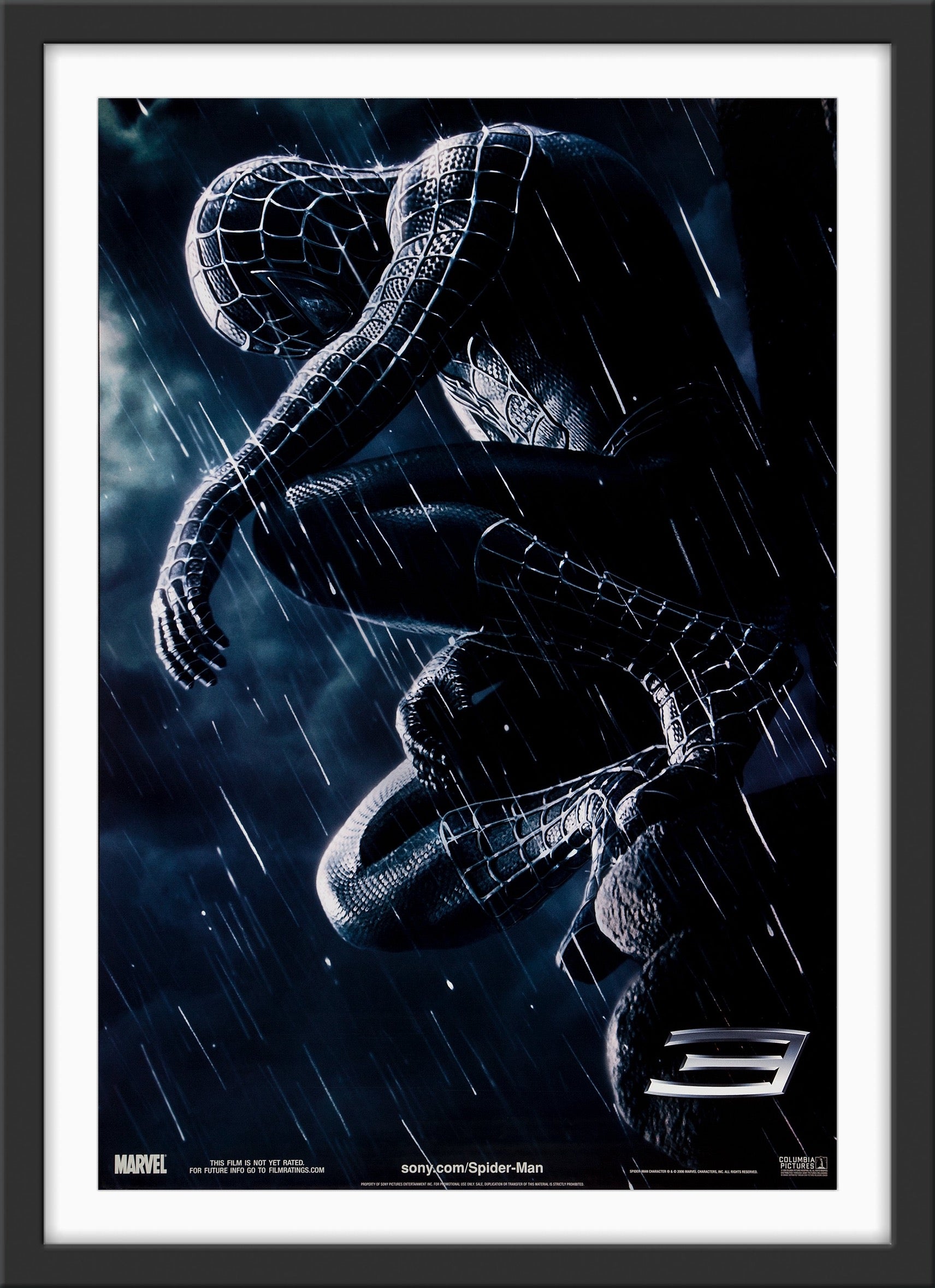 An original movie poster for the film Spider-Man 3