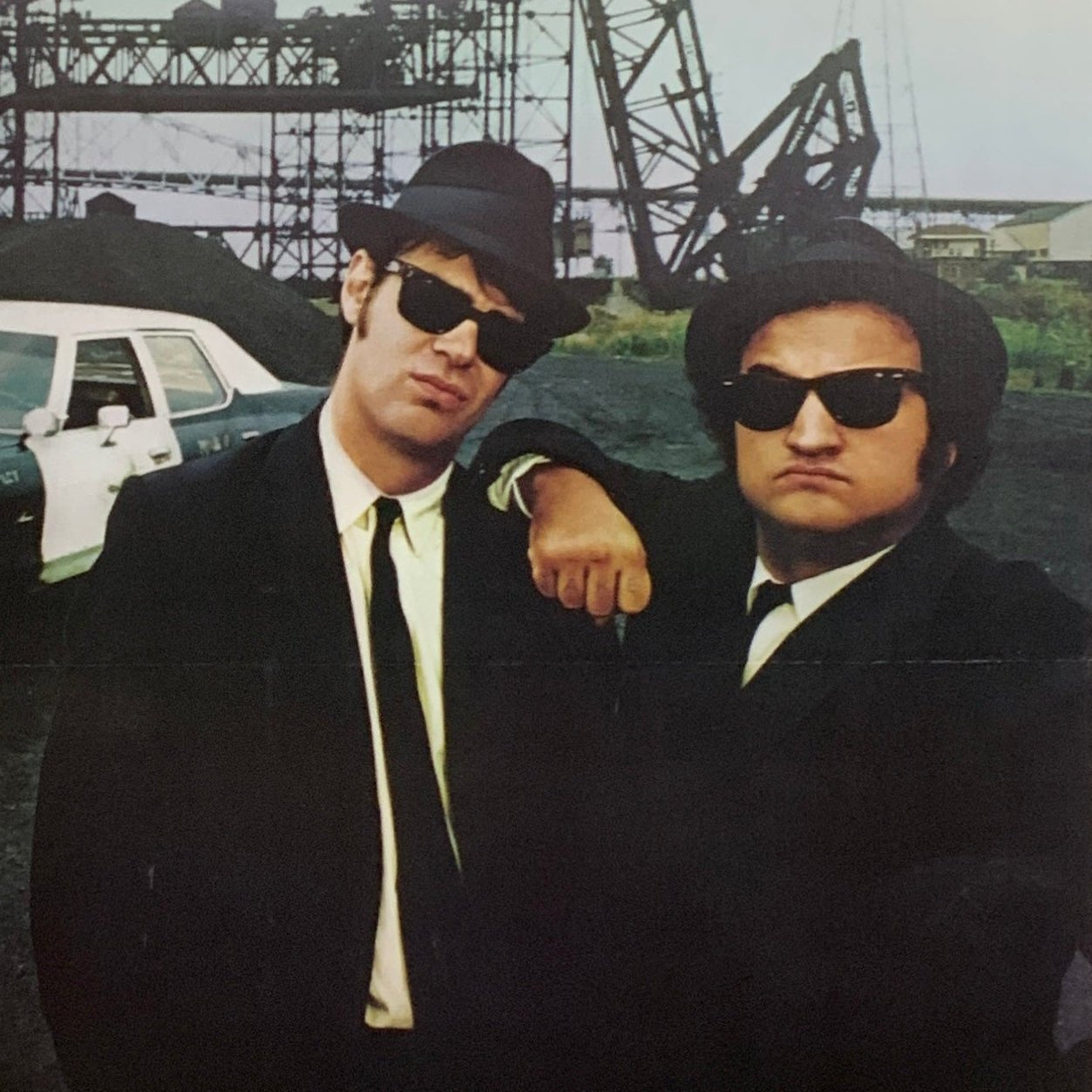 An original movie poster for the film The Blues Brothers