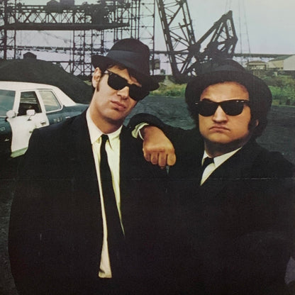 An original movie poster for the film The Blues Brothers