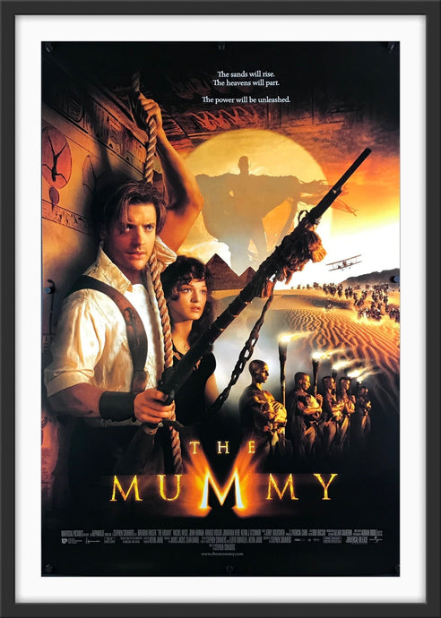 An original movie poster for the 1999 film The Mummy