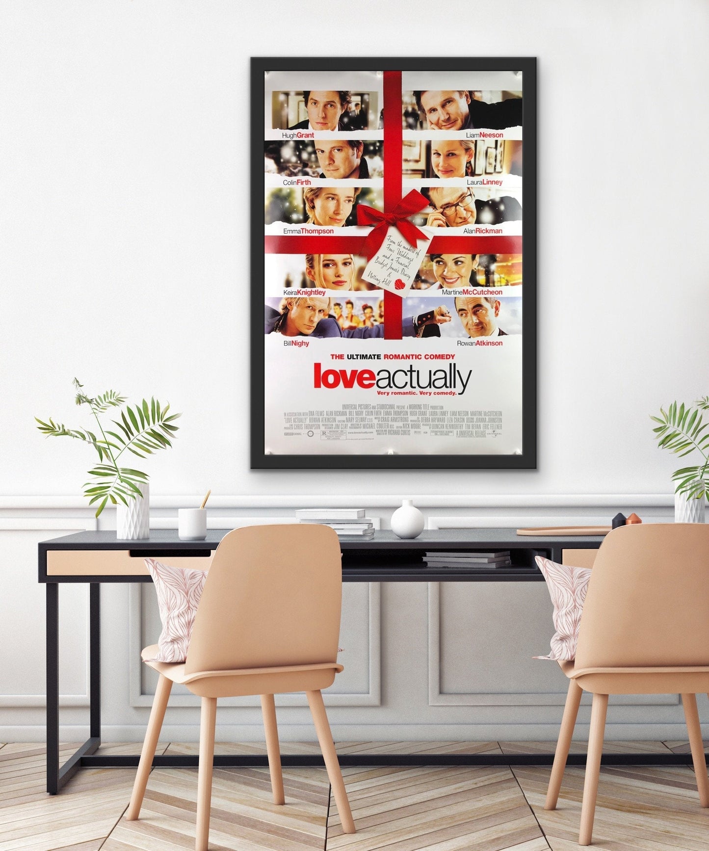 An original movie poster for the film Love Actually