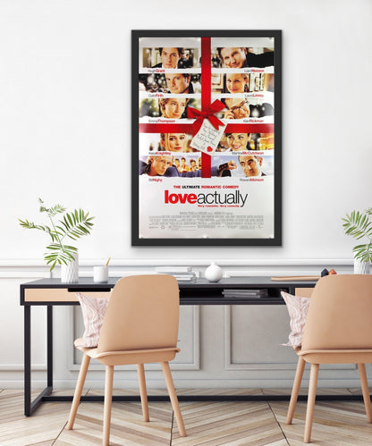 An original movie poster for the film Love Actually