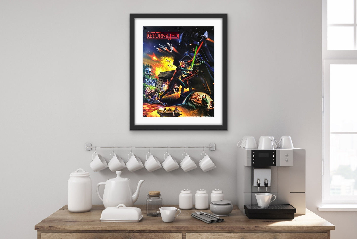 An original Hi-C / Coca-Cola promotional poster from 1983 for Return of the Jedi