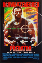 Load image into Gallery viewer, An original movie poster for the Arnold Schwarzenegger film PRedator