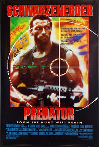 An original movie poster for the Arnold Schwarzenegger film PRedator
