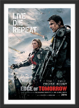 Load image into Gallery viewer, An original movie poster for the film Edge of Tomorrow / Live Die Repeat