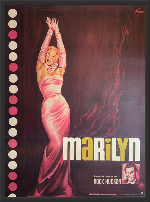 An original French movie poster for the 1963 film Marilyn