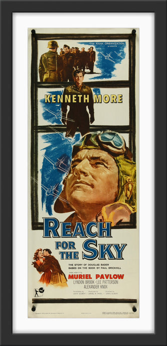 An original movie poster for the film Reach for the Sky