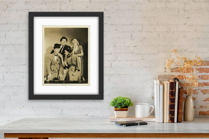 An original movie still from the Laurel and Hardy film Block Heads