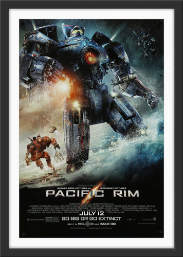 An original movie poster for the film Pacific Rim
