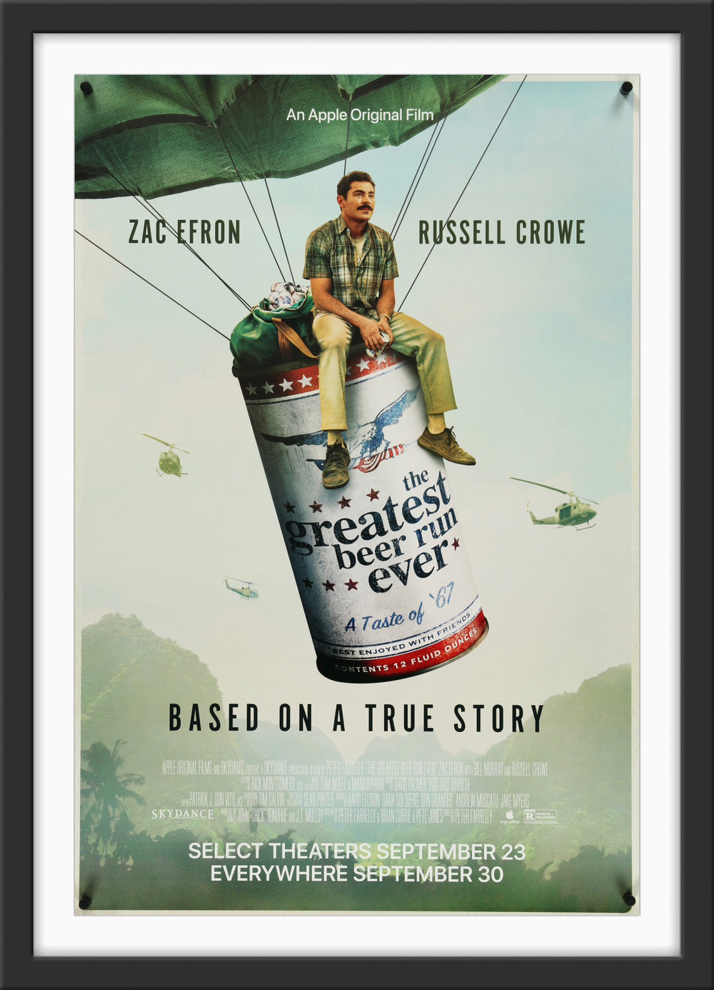 An original movie poster for the film The greatest Beer Run Ever