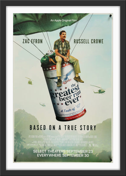 An original movie poster for the film The greatest Beer Run Ever