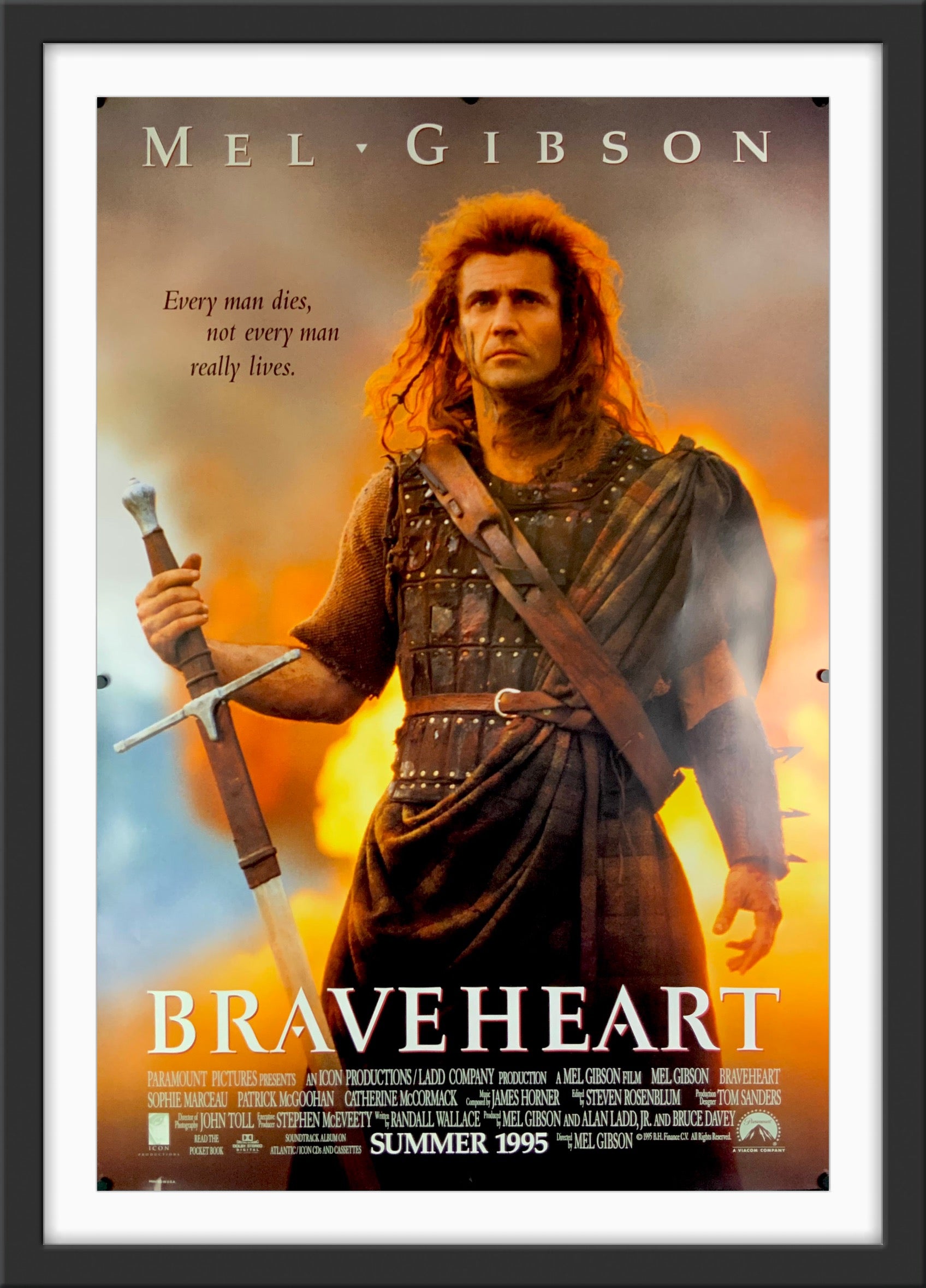 Braveheart - 1995 - Original Movie Poster - Art of the Movies