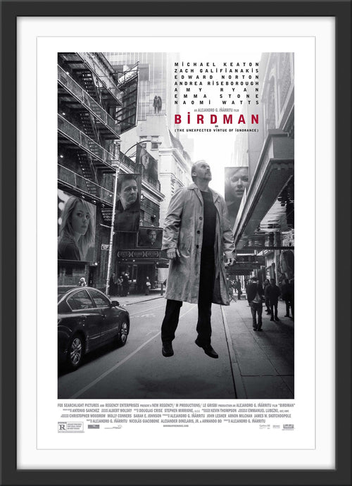 An original movie poster for the film Birdman