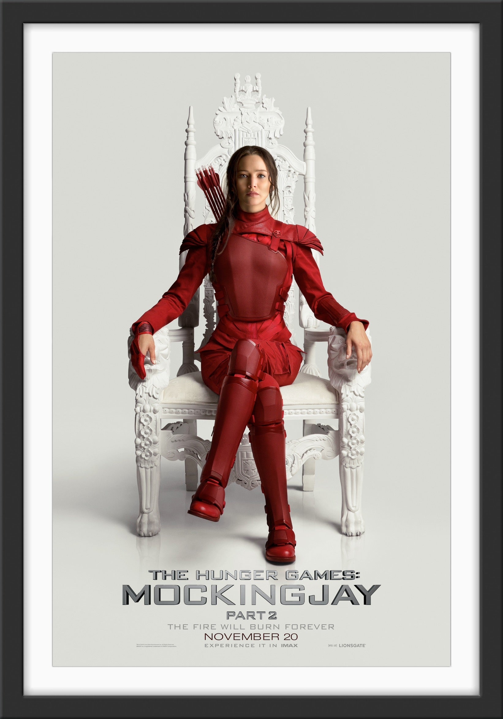 An original movie poster for the film The Hunger Games : Mockingjay Part 2
