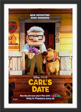 Load image into Gallery viewer, An original movie poster for the Disney and Pixar short film Carl&#39;s Date, based on the character created for the film UP