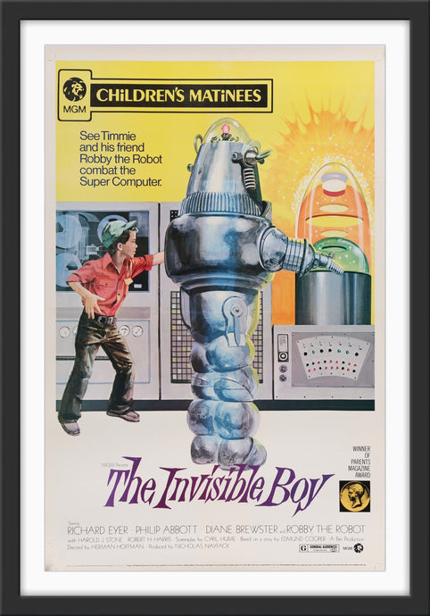 An original movie poster for the film The Invisible Boy