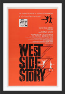 An original movie poster for the film West Side Story