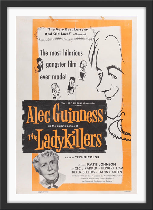 An original movie poster for the British comedy The Ladykillers