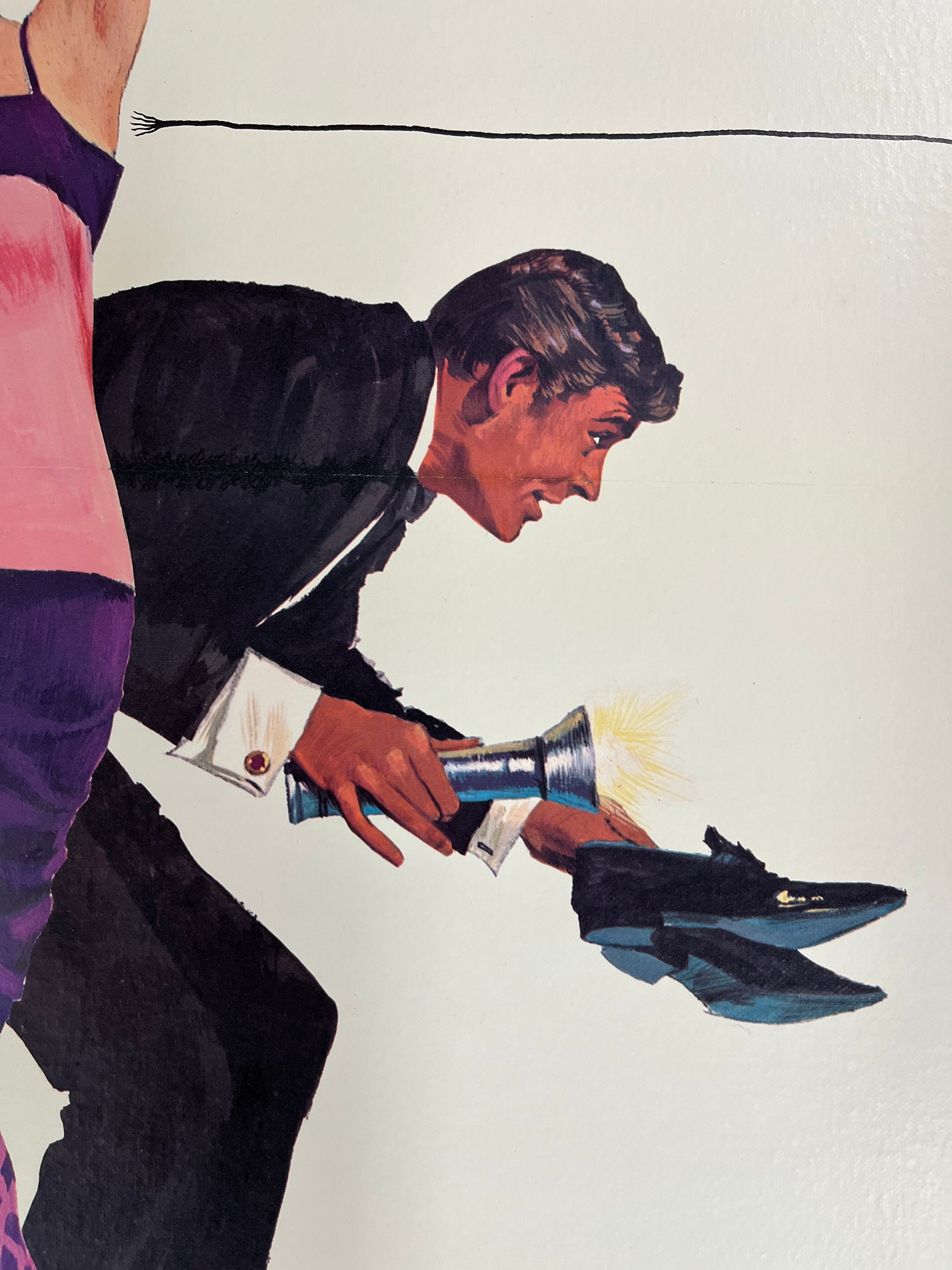An original movie poster for the Audrey Hepburn film How To Steal A Million