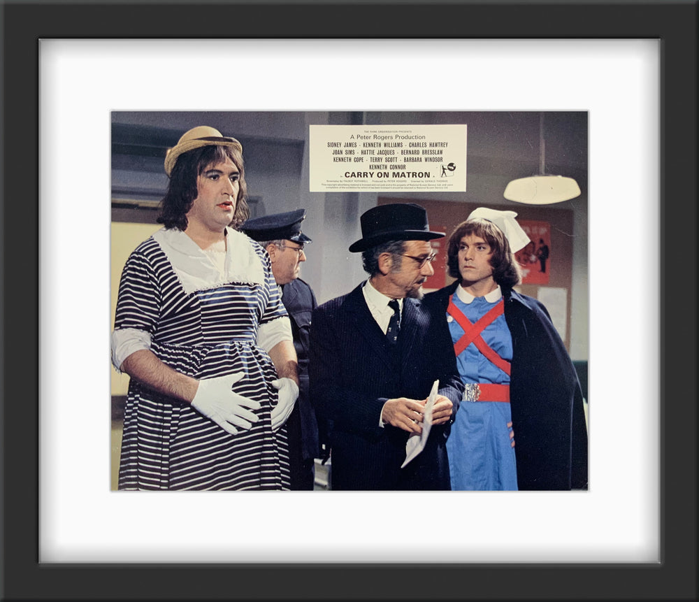An original 8x10 lobby card for the film Carry On Matron