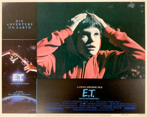 An 11x14 lobby card for the Steven Spielberg film E.T. The Extra Terrestrial