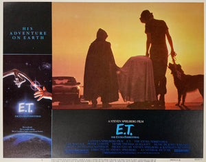 An original lobby card for the Steven Spielberg film E.T. The Extra Terrestrial