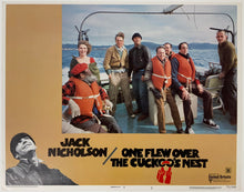 Load image into Gallery viewer, An original lobby card for the film One Flew Over The Cuckoo&#39;s Nest