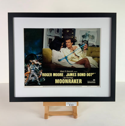 An original 11x14 lobby card for the James Bond film Moonraker