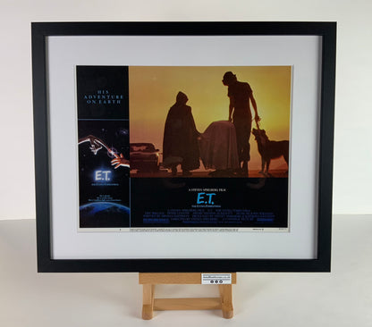 An original lobby card for the Steven Spielberg film E.T. The Extra Terrestrial