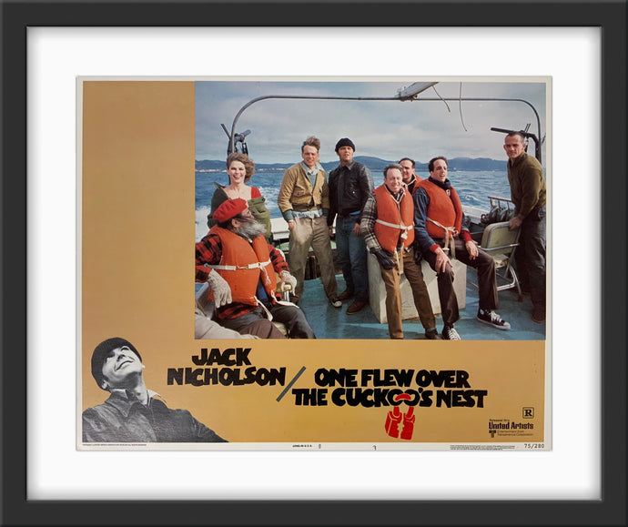 An original lobby card for the film One Flew Over The Cuckoo's Nest