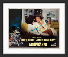 Load image into Gallery viewer, An original 11x14 lobby card for the James Bond film Moonraker