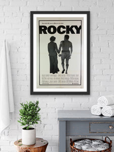 An original one sheet movie poster for the film Rocky