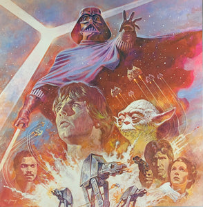An original one sheet movie poster for the Star Wars film The Empire Strikes Back