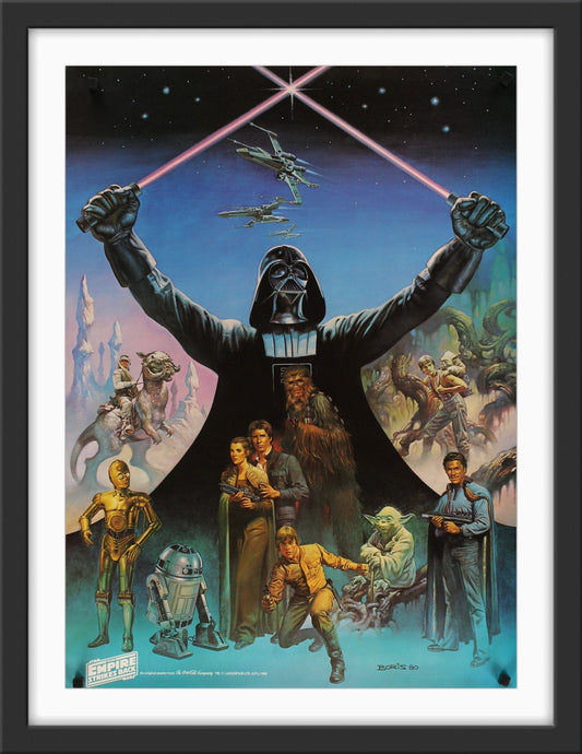 An original Coca-Cola promotional poster for the Star Wars film The Empire Strikes Back