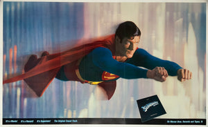 An original movie poster for the 1978 film Superman