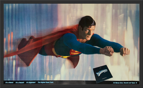 An original movie poster for the 1978 film Superman