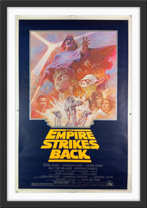 An original one sheet movie poster for the Star Wars film The Empire Strikes Back