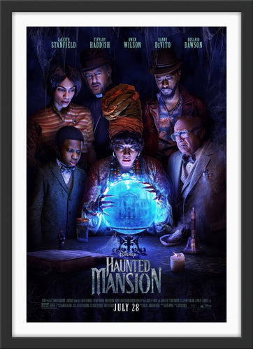 An original movie poster for the Disney 2023 film Haunted Mansion