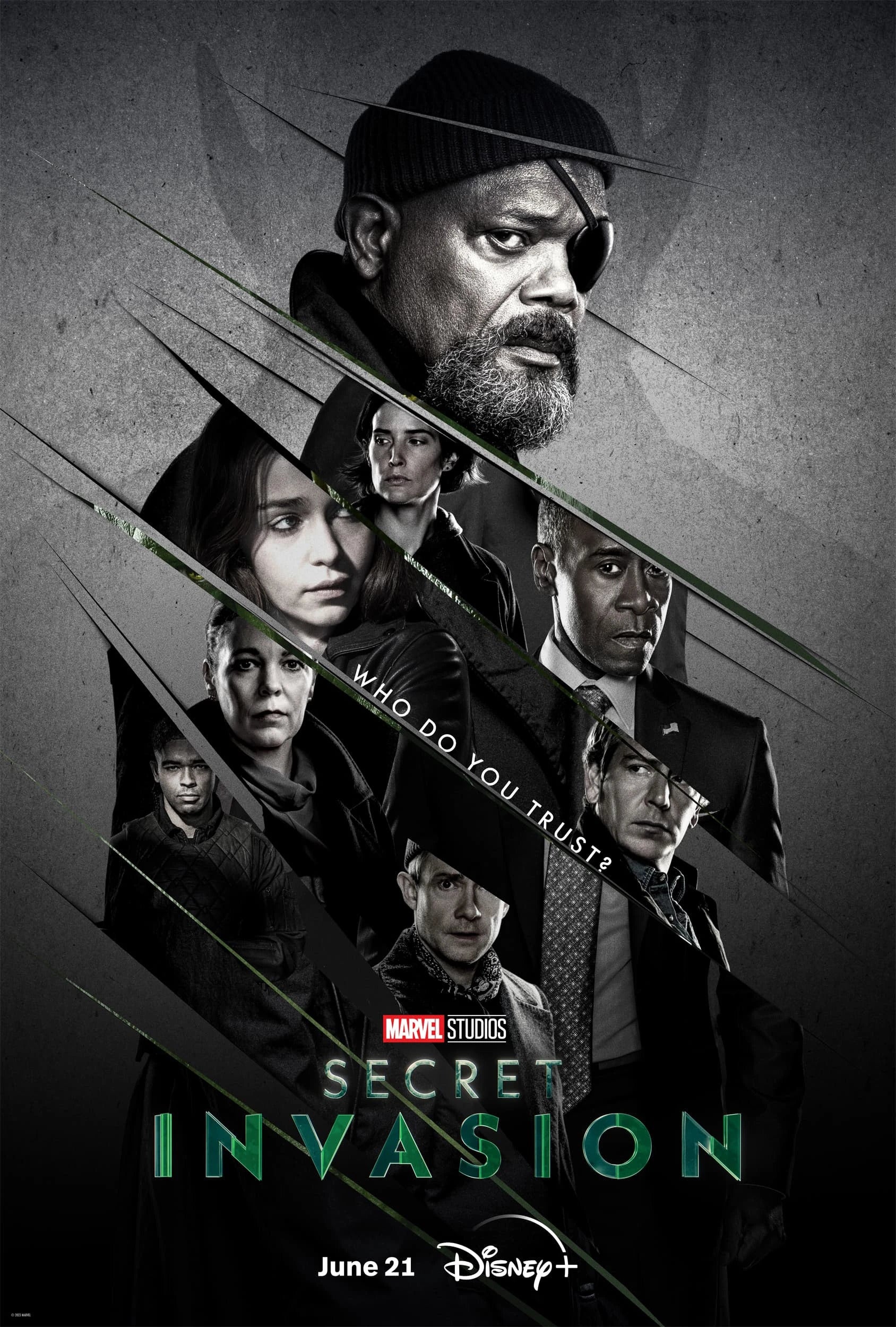 An original movie poster for the Disney+ Marvel TV series Secret Invasion