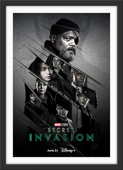 An original movie poster for the Disney+ Marvel TV series Secret Invasion