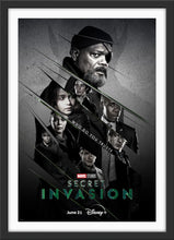 Load image into Gallery viewer, An original movie poster for the Disney+ Marvel TV series Secret Invasion