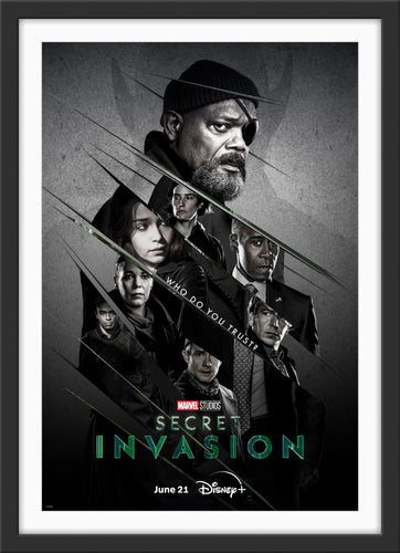 An original movie poster for the Disney+ Marvel TV series Secret Invasion